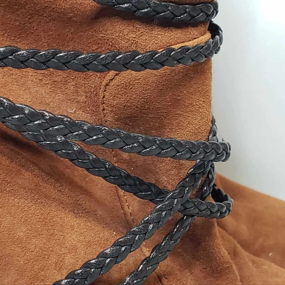 Aquazzura POPPY DELEVINGNE X  Moonshine Ankle Boots SZ 37 ITALY NEW - Picture 6 of 16